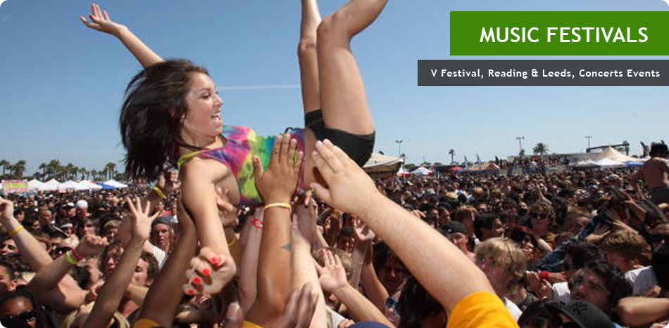 Music Events & Festival Minibus Hire: V-Festival | Glastonbury | Leeds & Reading Festival | Creamfields | Tea In The Park | Wembley